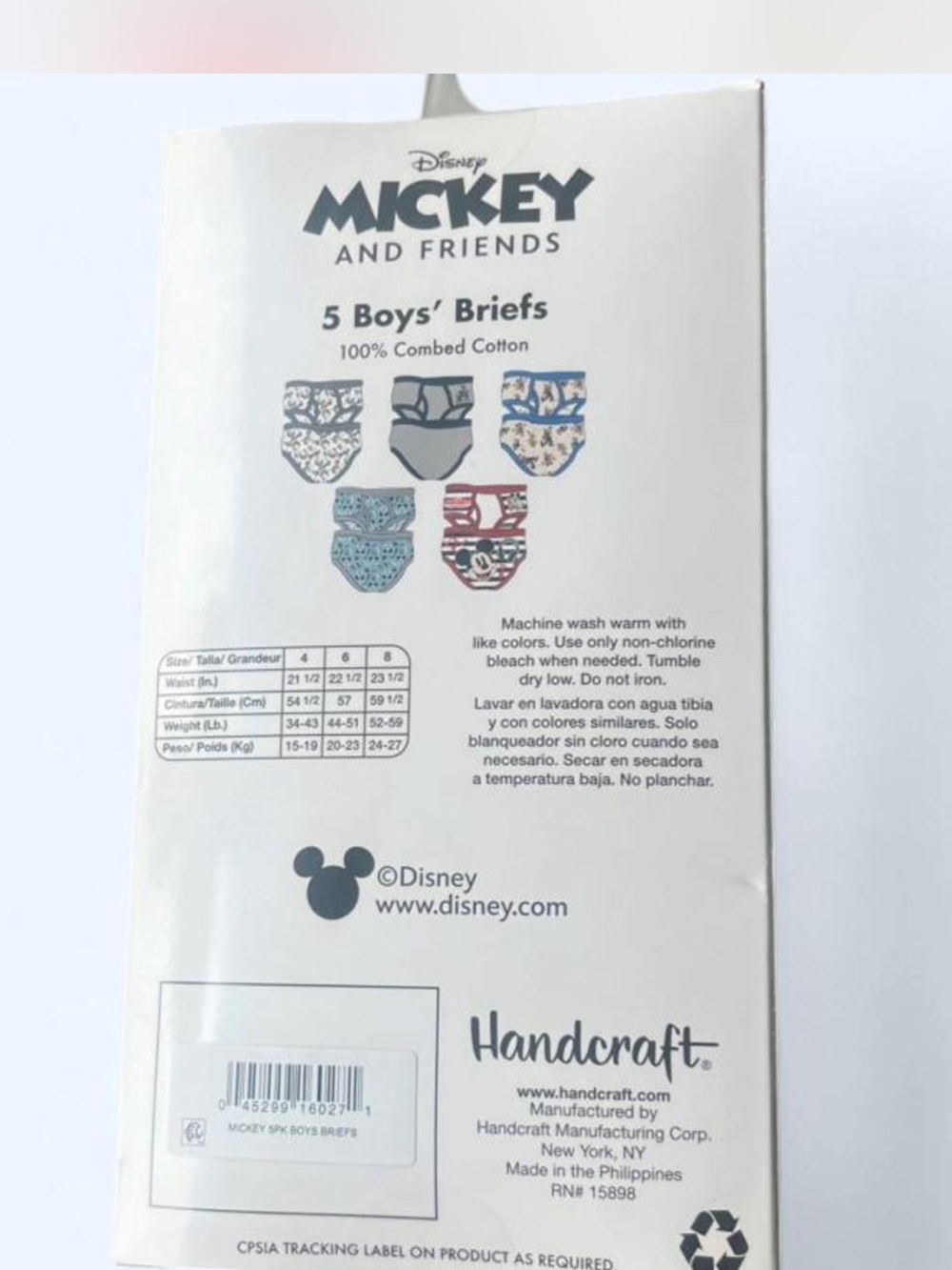 Disney Mickey Mouse and Friends 5 pack underwear Size 8 !! - Picture 6 of 7